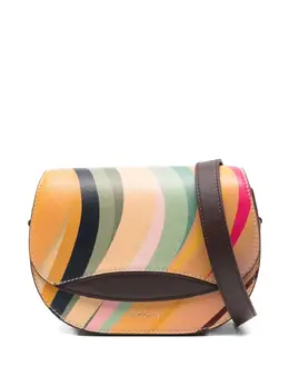 Paul Smith: Коричневая сумка через плечо  Swirl