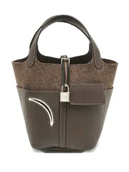 Hermès Pre-Owned: Коричневая сумка-шоппер 