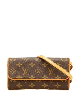 Louis Vuitton Pre-Owned: Коричневая сумка через плечо 