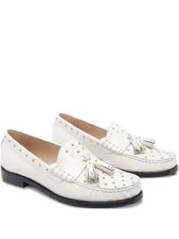 Stuart Weitzman: Белые лоферы 