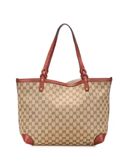 Gucci Pre-Owned: Коричневая сумка-шоппер 