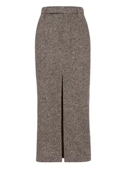 Brunello Cucinelli: Юбка с разрезом 