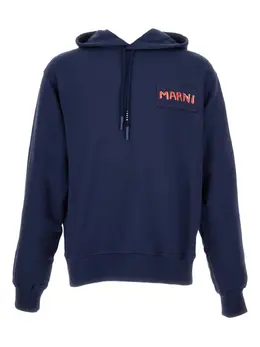 Marni: Синяя толстовка 