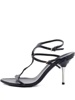 Gucci Pre-Owned: Чёрные босоножки 