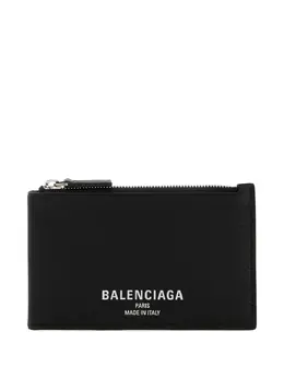 Balenciaga: Чёрный картхолдер 