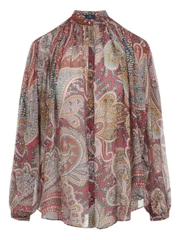 ETRO: Блуза с принтом 