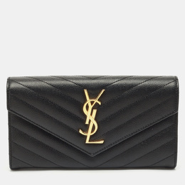 Saint Laurent Paris: Чёрный кошелёк 
