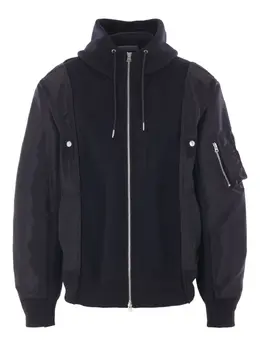 sacai: Чёрная толстовка 