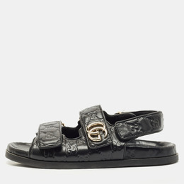 Gucci: Чёрные сандалии  Double G