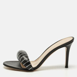 Gianvito Rossi: Чёрные сандалии  Bijoux
