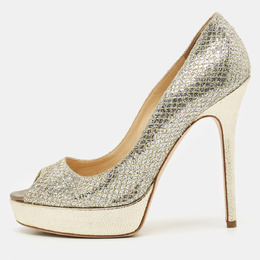 Jimmy Choo: Серебристые туфли 