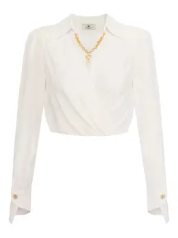 Elisabetta Franchi: Блуза с длинным рукавом 