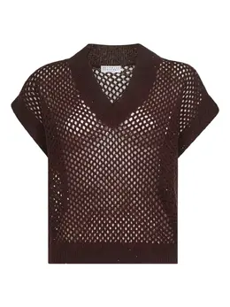 Brunello Cucinelli: Футболка с блёстками 