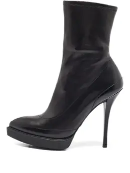 Gucci Pre-Owned: Чёрные ботинки 