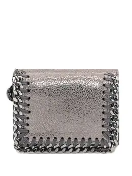 Stella McCartney: Серебристый кошелёк  Falabella