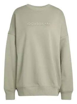 adidas: Зелёный свитшот  Essentials