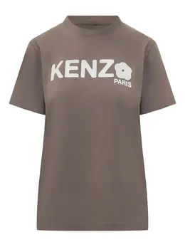 Kenzo: Футболка с цветочным принтом 