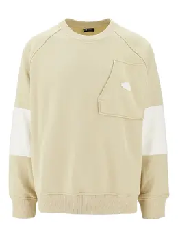 The North Face: Бежевый свитшот 