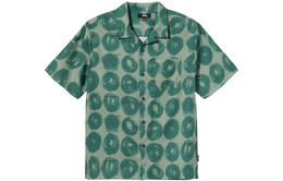 Stussy: Зелёная рубашка 