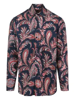 ETRO: Синяя рубашка 
