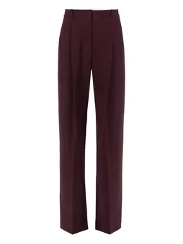 Elisabetta Franchi: Бордовые брюки 