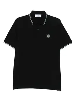 Stone Island: Чёрное поло 