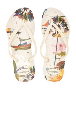 Havaianas: Бежевые сандалии 