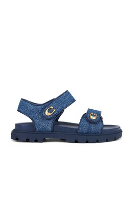 Coach: Синие сандалии 