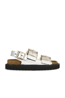 Allsaints: Серебристые сандалии 