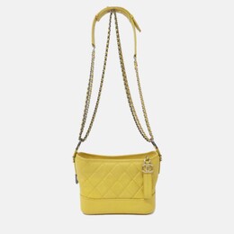 Chanel: Жёлтая сумка 