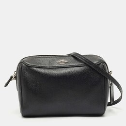 Coach: Чёрная сумка через плечо 