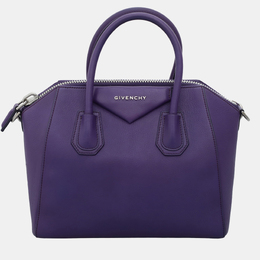 Givenchy: Фиолетовая сумка  Antigona