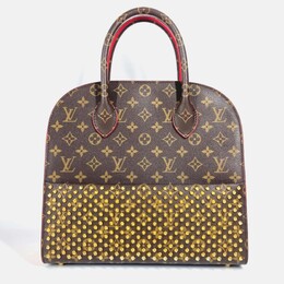 Louis Vuitton: Коричневая сумка-шоппер 