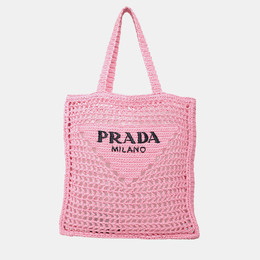 Prada: Розовая сумка-шоппер 