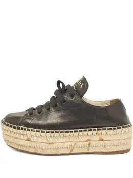 Prada Pre-Owned: Чёрные мокасины 