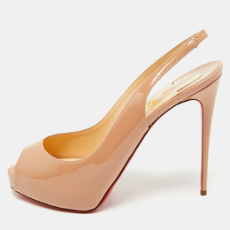 Christian Louboutin: Бежевые туфли 