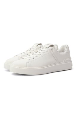 Balmain: Белые кеды  B-Court