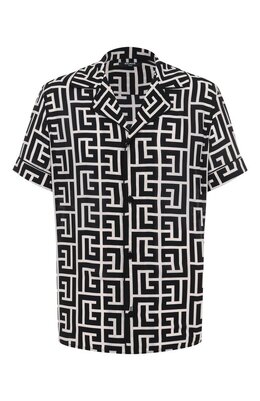 Balmain: Рубашка из вискозы 