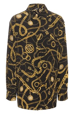 Balmain: Шёлковая рубашка 