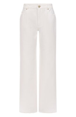 Balmain: Белые джинсы 