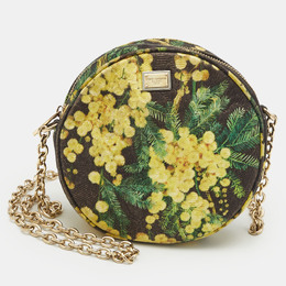 Dolce & Gabbana: Жёлтая сумка через плечо 