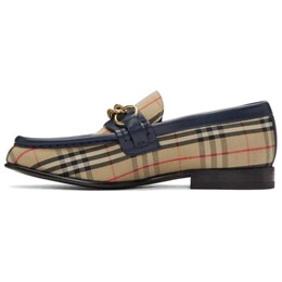 Burberry: Лоферы цвета хаки 