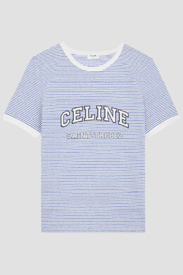 Celine: Футболка в полоску 