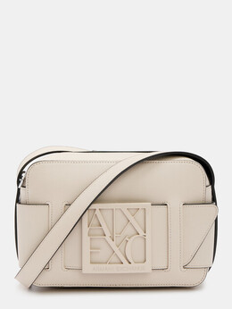 Armani Exchange: Бежевая сумка 