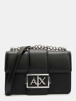 Armani Exchange: Чёрная сумка 
