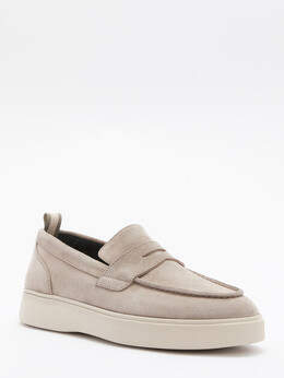 Officine Creative: Серые лоферы 