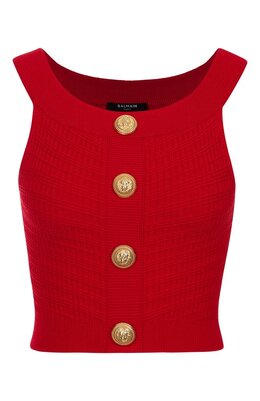 Balmain: Топ из вискозы 