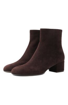 Gianvito Rossi: Коричневые ботинки 