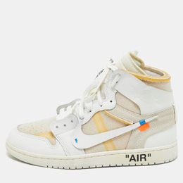 Off-White: Белые кроссовки 