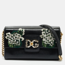 Dolce & Gabbana: Чёрная сумка  DG Millennials